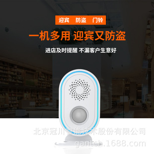 Graffiti whole house intelligent wireless WiFi voice broadcast human body infrared mobile detection sound and light alarm APP
