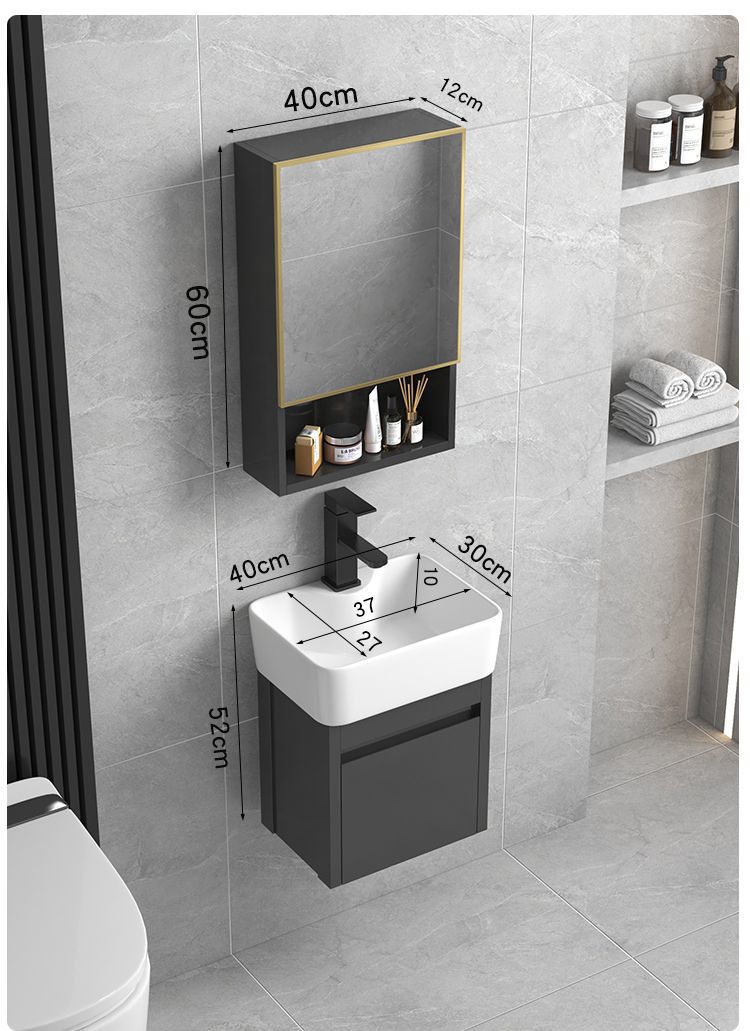 Bathroom cabinet, small-sized bathroom washbasin, washbasin combination, ceramic integrated washbasin, balcony, space, simple and new undefined