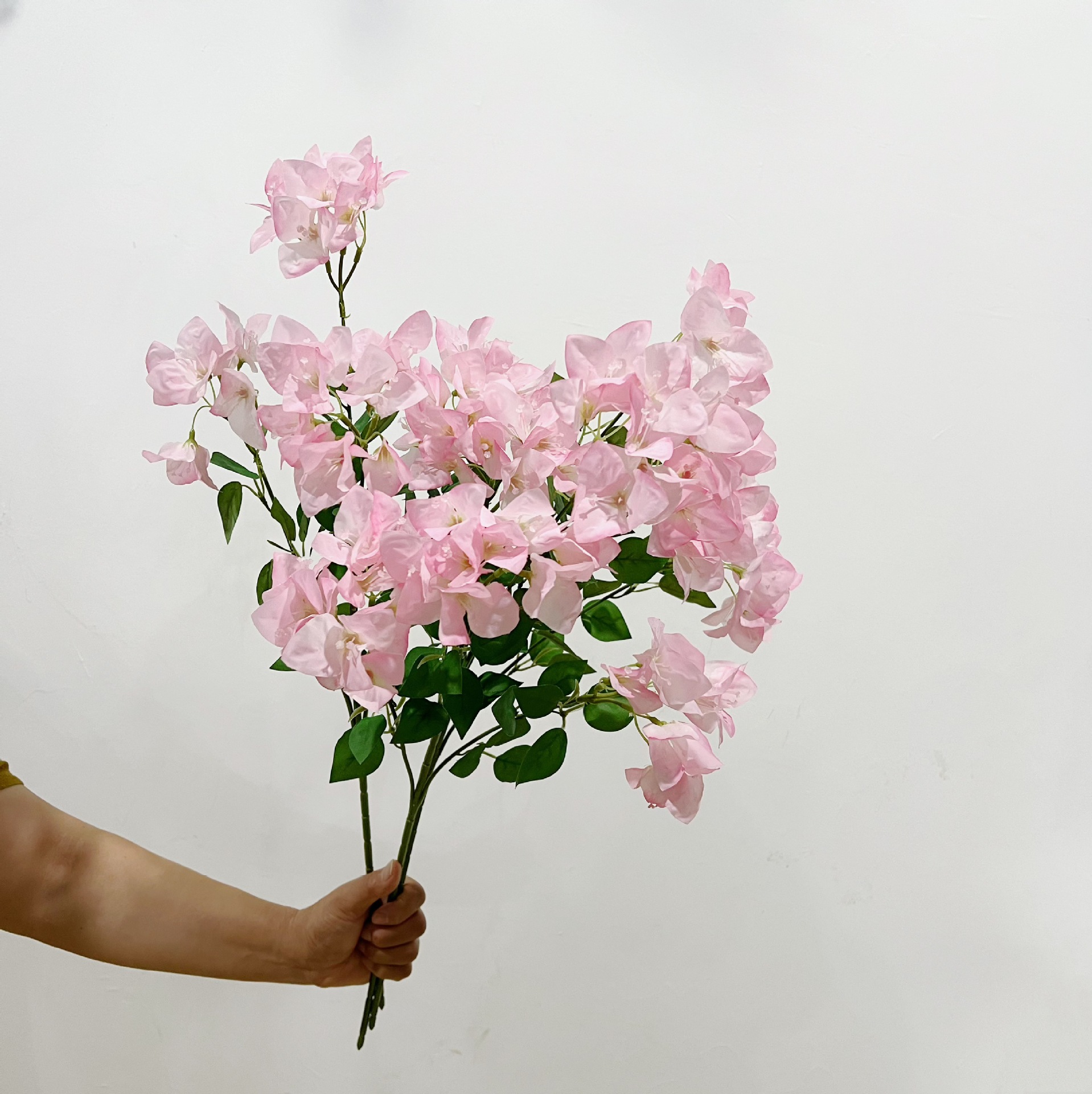 Hanyang triángulo flor de boda diseño de simulación de flores de ciruela 4 tiendas decoración del hogar flor de simulación de ciruela triángulo mayorista