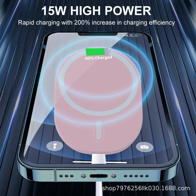 15W Magnetic Car Wireless Charger Navigation Bracket Car Wireless Charger Car Charger Magnetic Wireless Charger