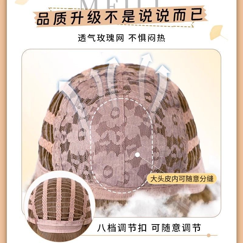 假发女长发全头套式新款奶茶香槟色大波浪长卷发仿真发整顶假发套|undefined