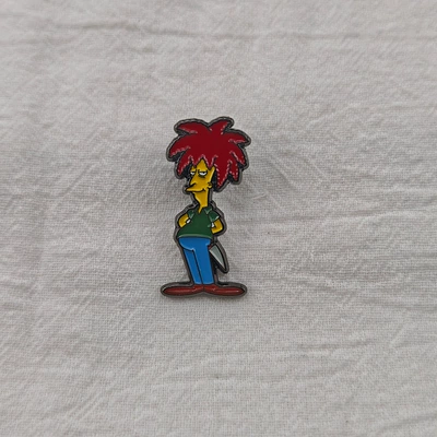 Cartoon Bob Enamel Metal Badge, Fan Collectible Accessory Featuring the Villain Character from the American Tv Series, Fun Pin Decoration