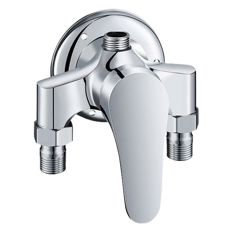 Copper mixing valve open-mounted hot and cold shower faucet Bath switch bathroom mixing valve water heater shower suit