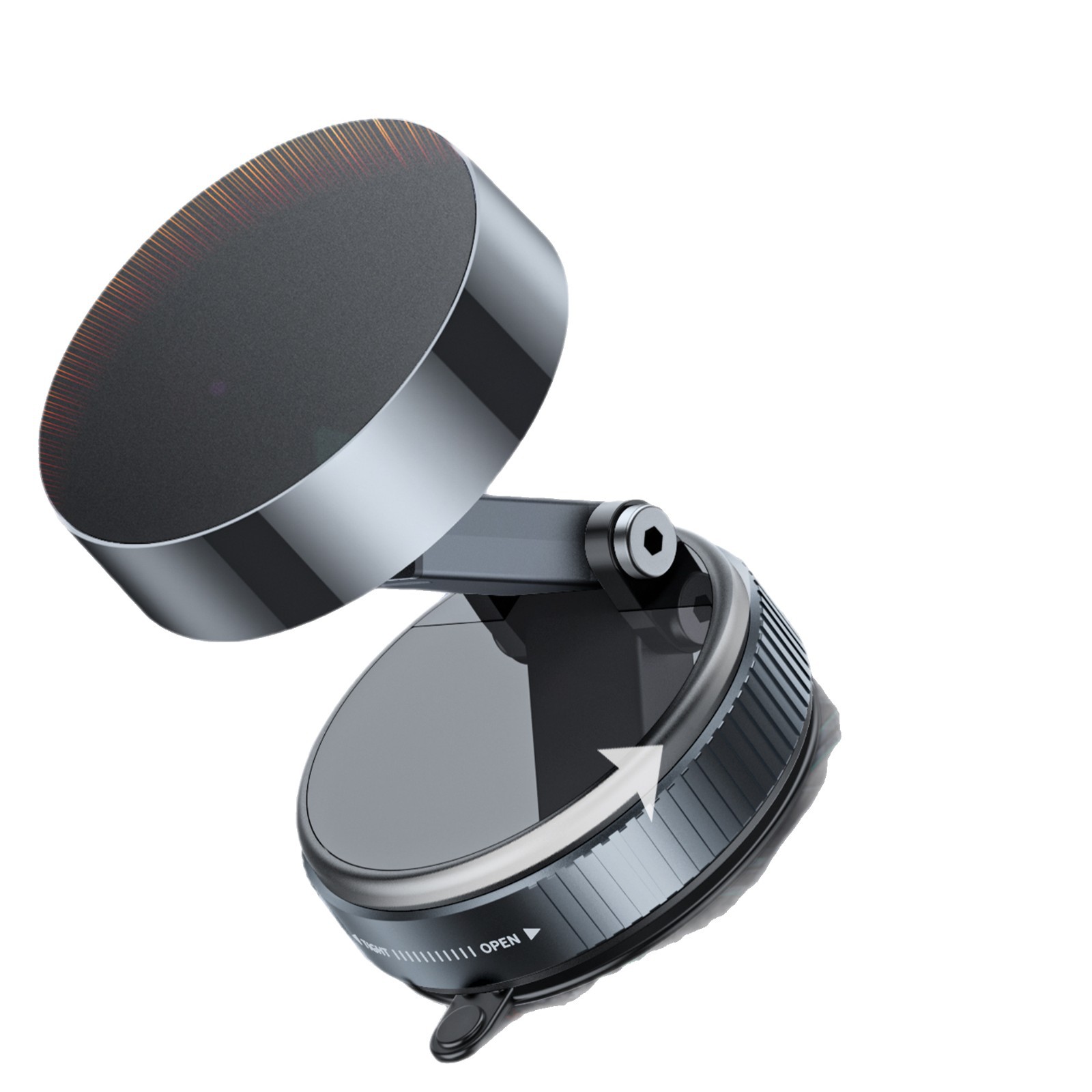 Nuevo soporte de teléfono móvil de automóvil magnético de vacío giratorio de 360 ° para navegación de automóvil plegable perezoso soporte de múltiples escenas