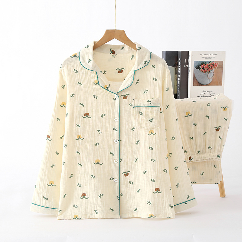 SXL蘭の花-クレープの開襟セット