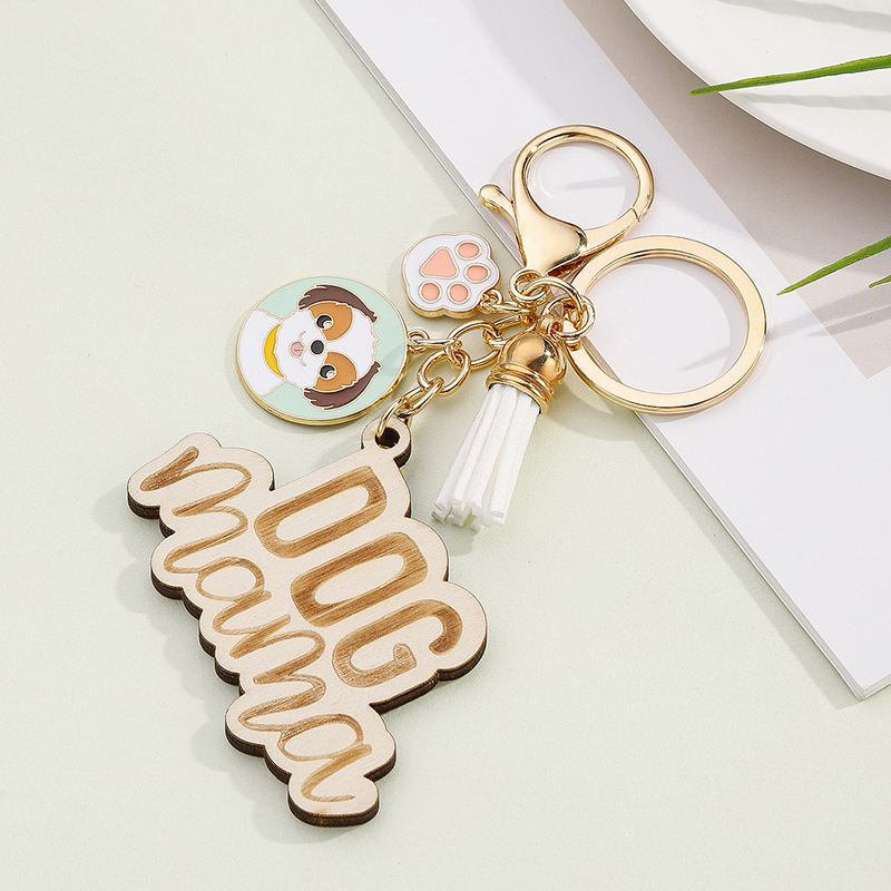 Cute Letter Resin Mother's Day Unisex Keychain display picture 6
