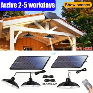 1Pc Solar Pendant Light Outdoor Solar Led Light Double