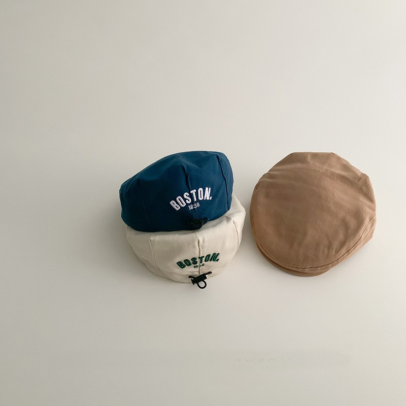 Nuevo bebé sombrero coreano primavera y otoño estilo extranjero boina de estilo universal sombrero de boca de pato para niños niñas ajustable sombrero hacia adelante