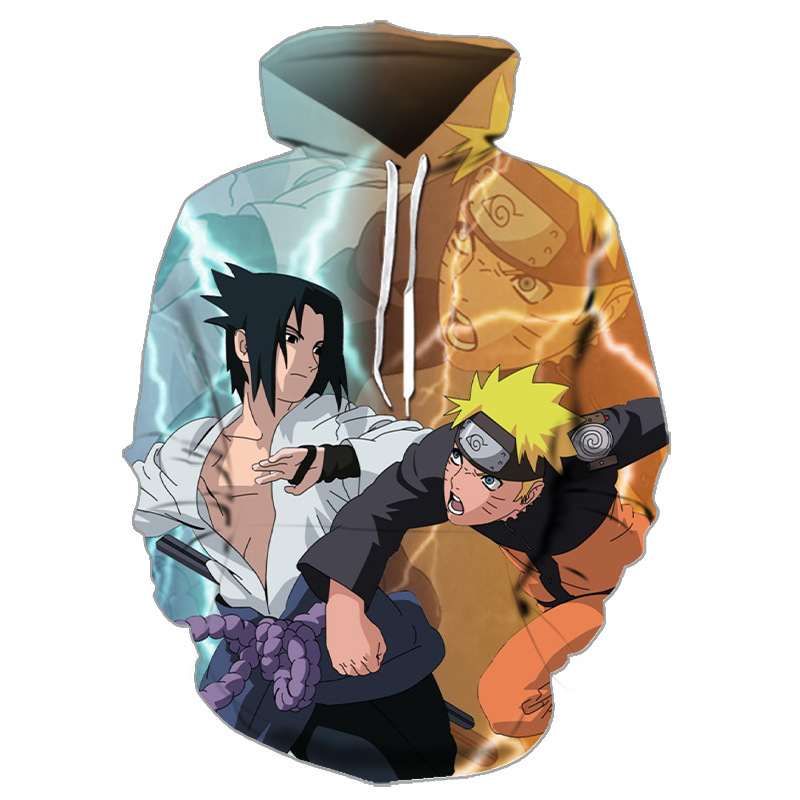 Autumn 2021 New Naruto 3D Sweater Digital Printing Pullover Men's Casual Hoodie Autumn 2021 New Naruto 3D Sweater Digital Printing Pullover Men's Casual Hoodie