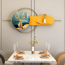 新款金属壁挂画立体装饰画玄关餐厅墙面晶瓷组合装饰画壁饰置物架