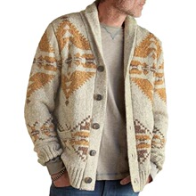 P 73302 Geometric Jacquard Cardigan �������֯���� �羳