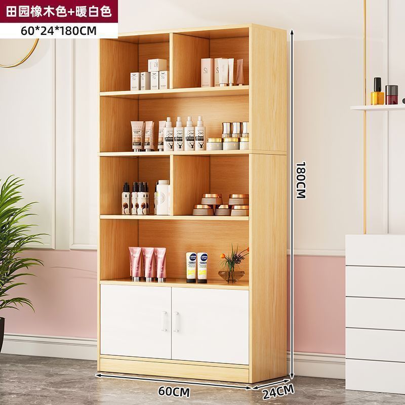 美容院产品展示柜超厚货架化妆品展示柜货柜展示架落地多层置物架|undefined