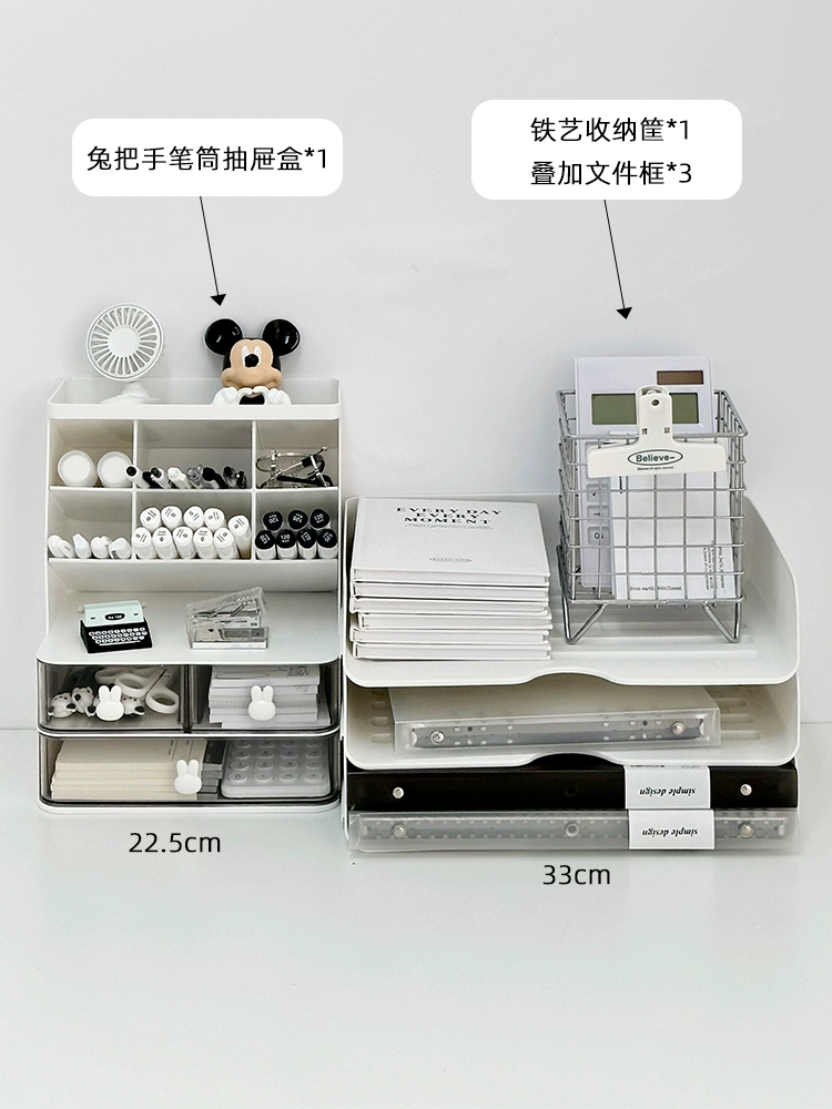 Pens holder, capacious storage box, table marker, universal pencil case, high-quality style