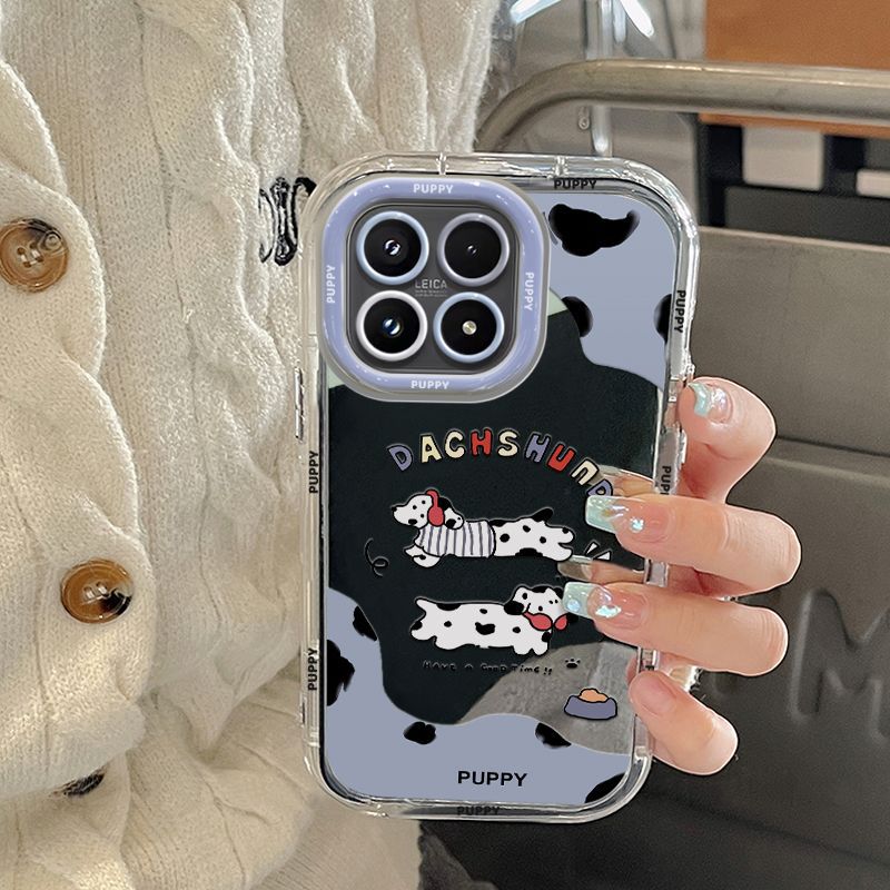 Suitable for Xiaomi 17 Mobile Phone Case All-Inclusive Anti-Fall Xiaomi 17Promax Classy Mobile Phone Protective Cover Mirror Dalmatian