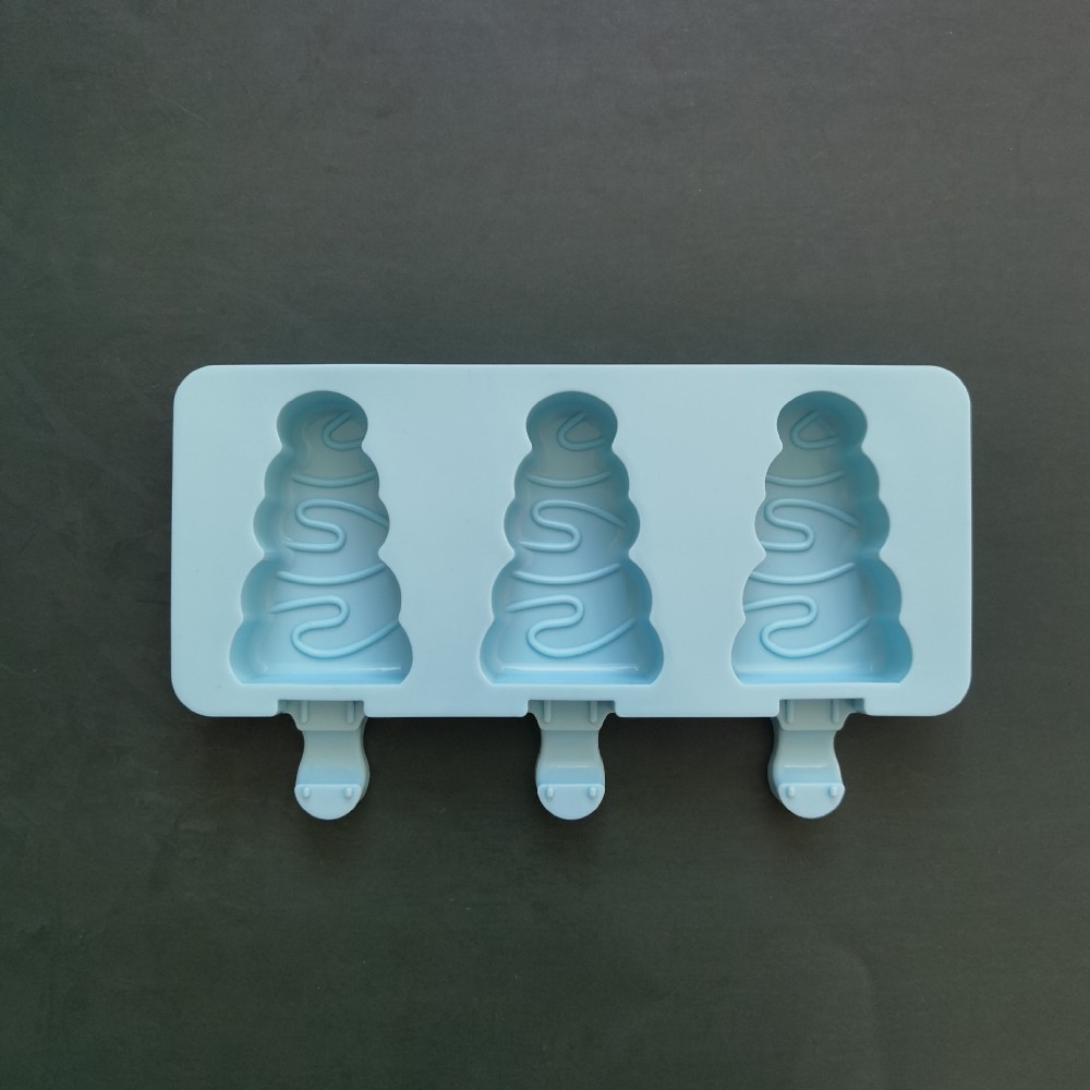 3 helado de árbol de Navidad 285 helado de silicona molde de postre hielo de hielo para hacer suministros de fiesta de verano