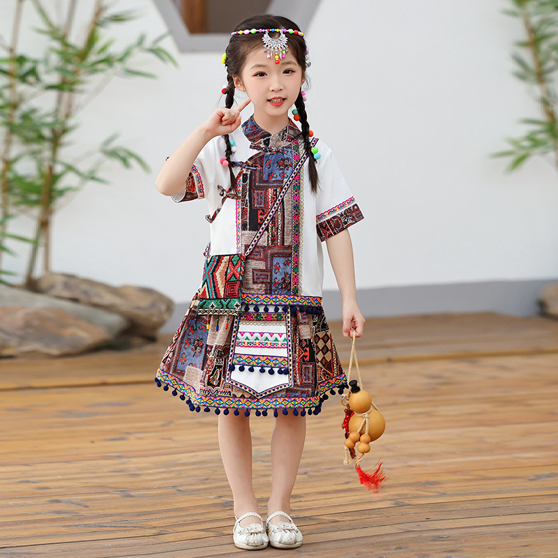 여아 꽃무늬 반소매