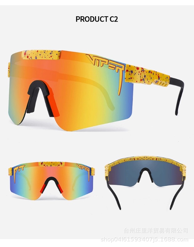 Pit Viper Cycling Sunglasses Large Frame Glasses Polarized Sunglasses Sports Set Anti-Uv Sunshade Glasses