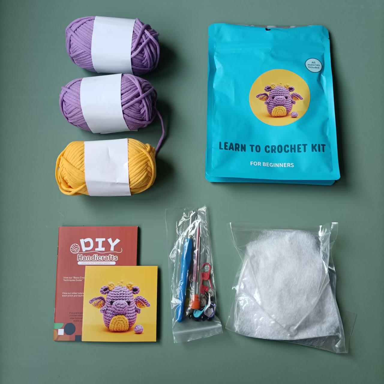 동물 코바늘 인형 만들기 DIY 뜨개질 재료 키트