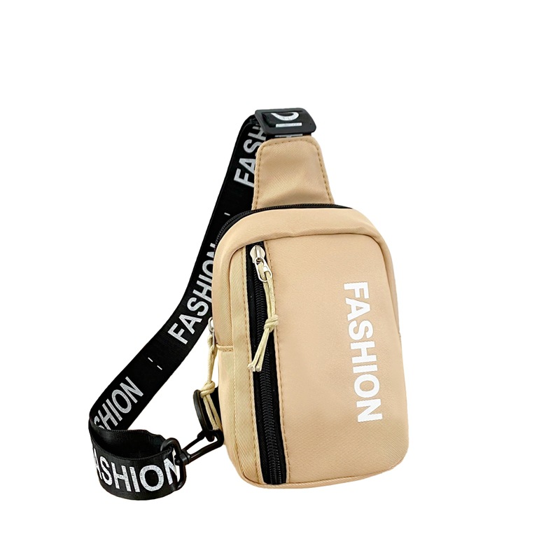 Bolso de pecho para niños y niñas de moda coreana, letras de estilo occidental, bolso de mensajero para niños deportivos de ocio 2025 nuevo bolso para niños