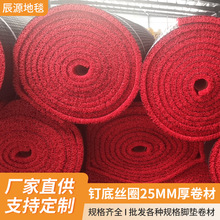 25MM特厚钉底PVC热熔丝圈卷材防滑地垫可裁剪地毯批源头厂可裁剪
