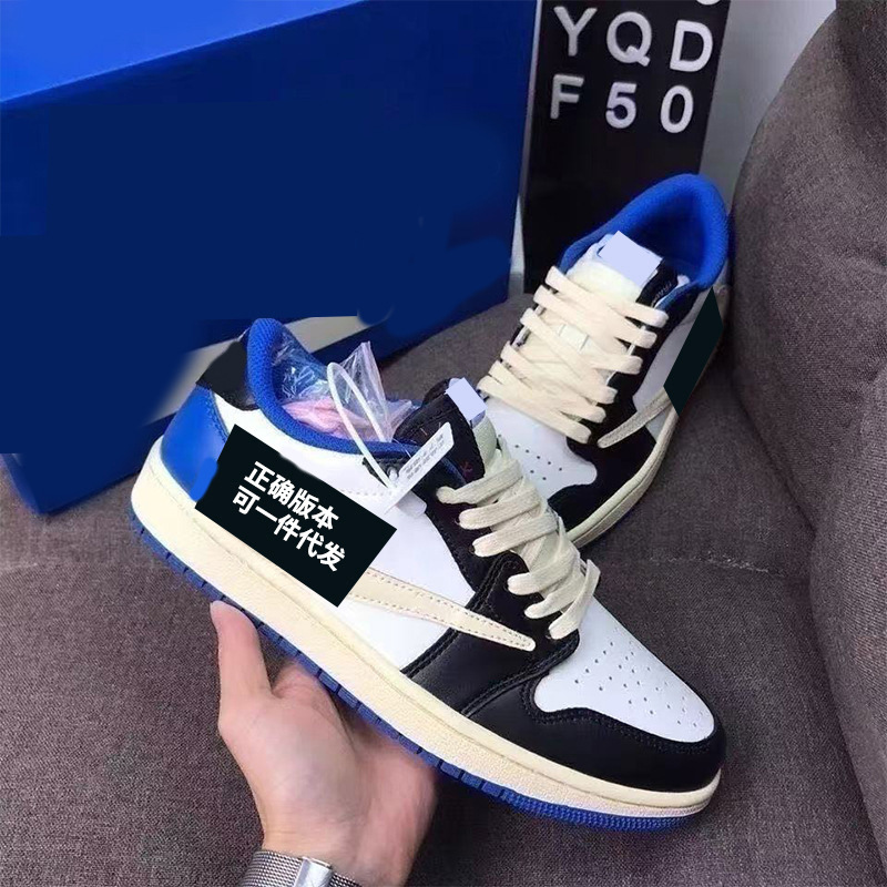 莆田鞋AJ1篮球鞋板鞋低帮纯原版本牛皮软底运动男鞋女鞋一件代发