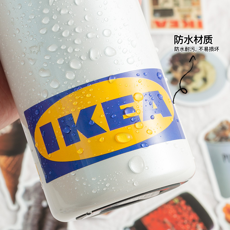 50 piezas no repetidas impermeable extraíble Amazon eBay popular caja de carro de dibujos animados lindo pequeño casco fresco pegatinas