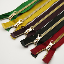 5号金齿尼龙特殊拉链单开尾80厘米长拉链辅料夹克外套门襟拉锁