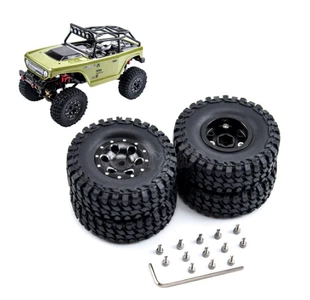 Металлические колёсные диски с фиксацией шин для SCX24 90081 1/24 4 шт
