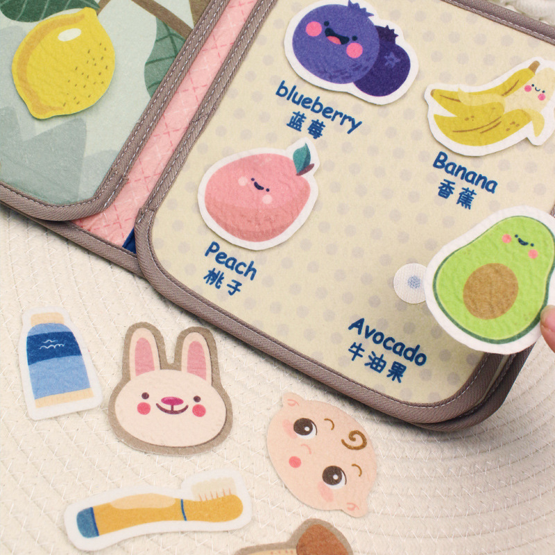 Baby Velcro silencioso mano de desgarro libro infantil educación temprana estereoscópica desgarro libro 0 - 1 años juguetes de bebé libro orgánico
