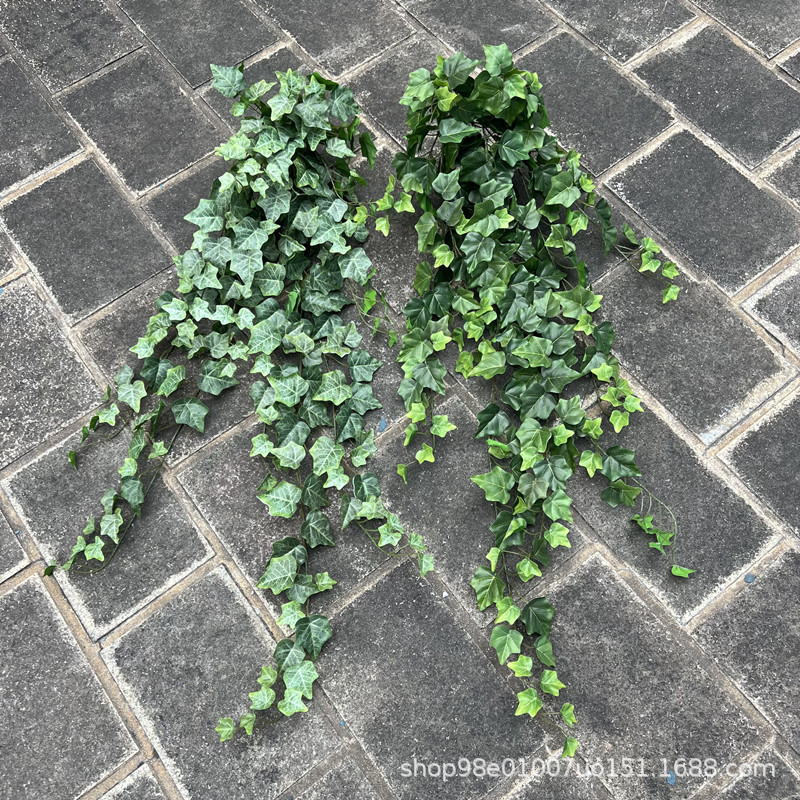1 m high simulation hand feeling Ivy Sweet potato leaf vine wall hanging rattan glue feel no drop leaves Ivy