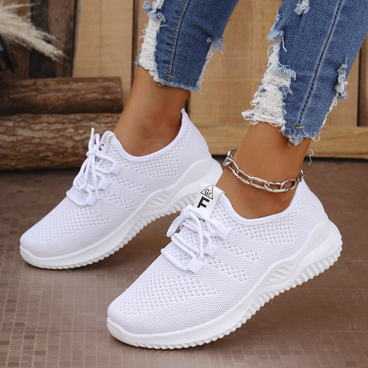 Transfronterizos TEMU zapatos de carreras de mujer, zapatos de mujer transpirables, zapatos de suela suave, zapatos deportivos de mujer, cómodos y casuales, versátiles