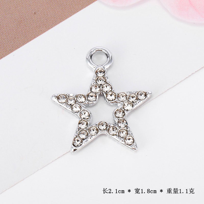 Hollow five-pointed star silver