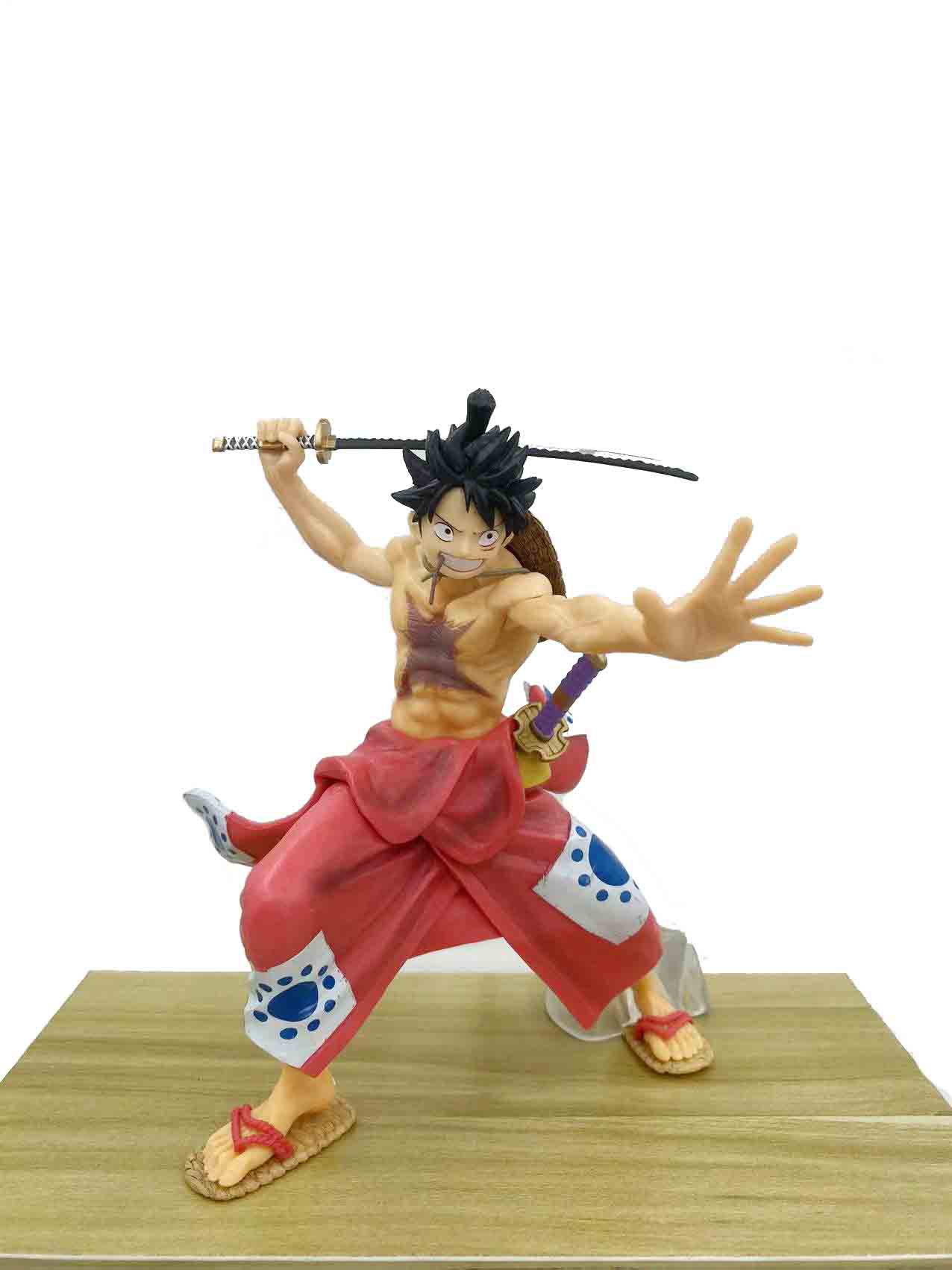 Una pieza fuego boxeo luffy gran boxeo luffy serie anime modelo decoración estatua hecha a mano al por mayor