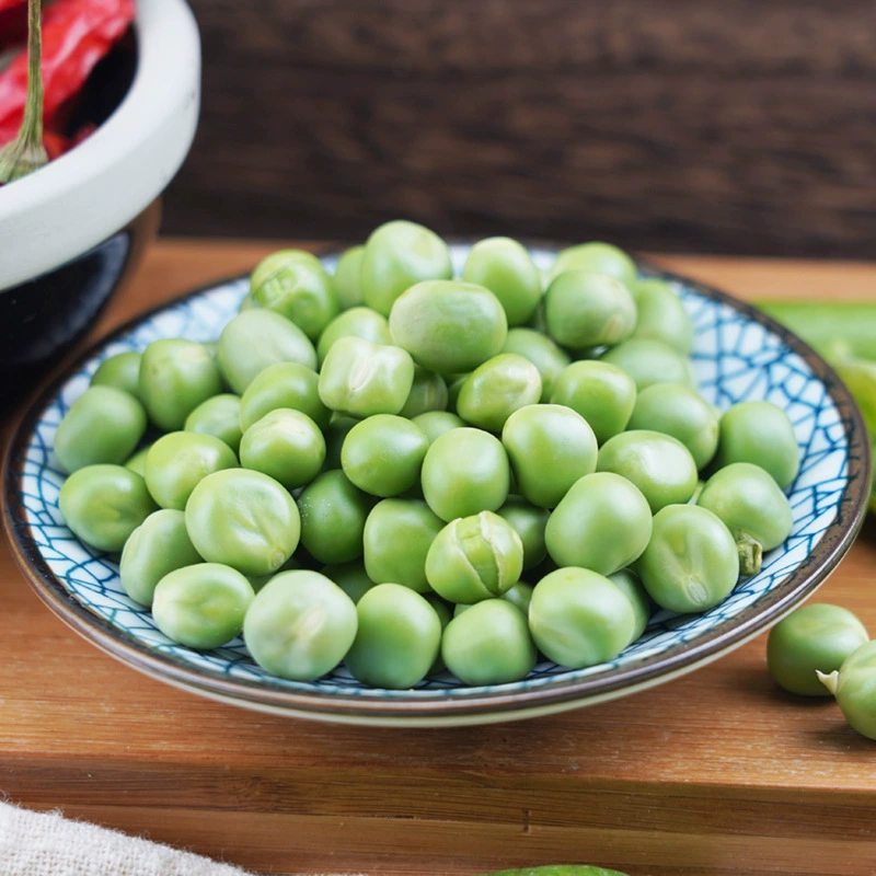 Сырые зеленые горошки Фермерские гранулы зеленого гороха полны цвета