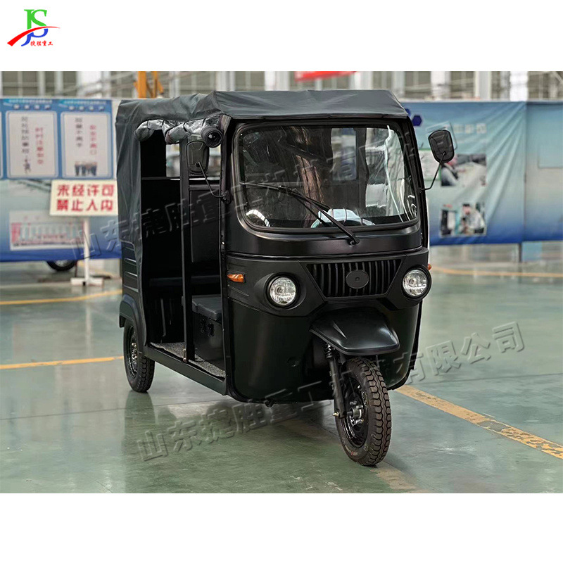 Pequeño triciclo eléctrico sombrilla salida de pasajeros Tuk lugar escénico de seis asientos turismo coche de pasajeros de tres ruedas