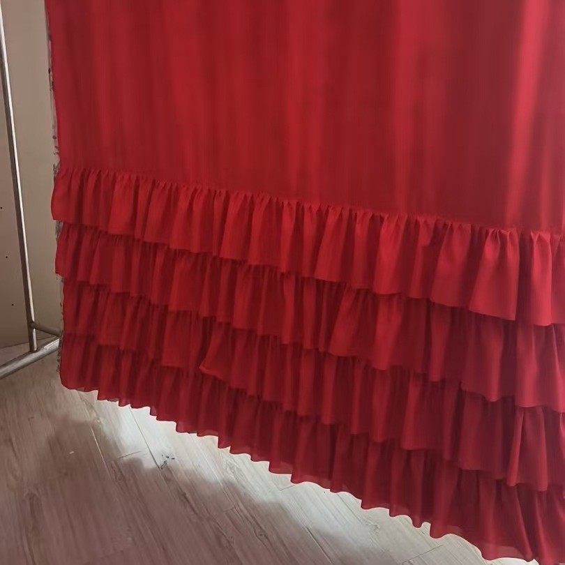 Gran encaje hecho a mano, impermeable y resistente al moho, cortina de ducha, tela de poliéster, gancho de plástico C, cortina de baño, venta directa de fábrica image 13