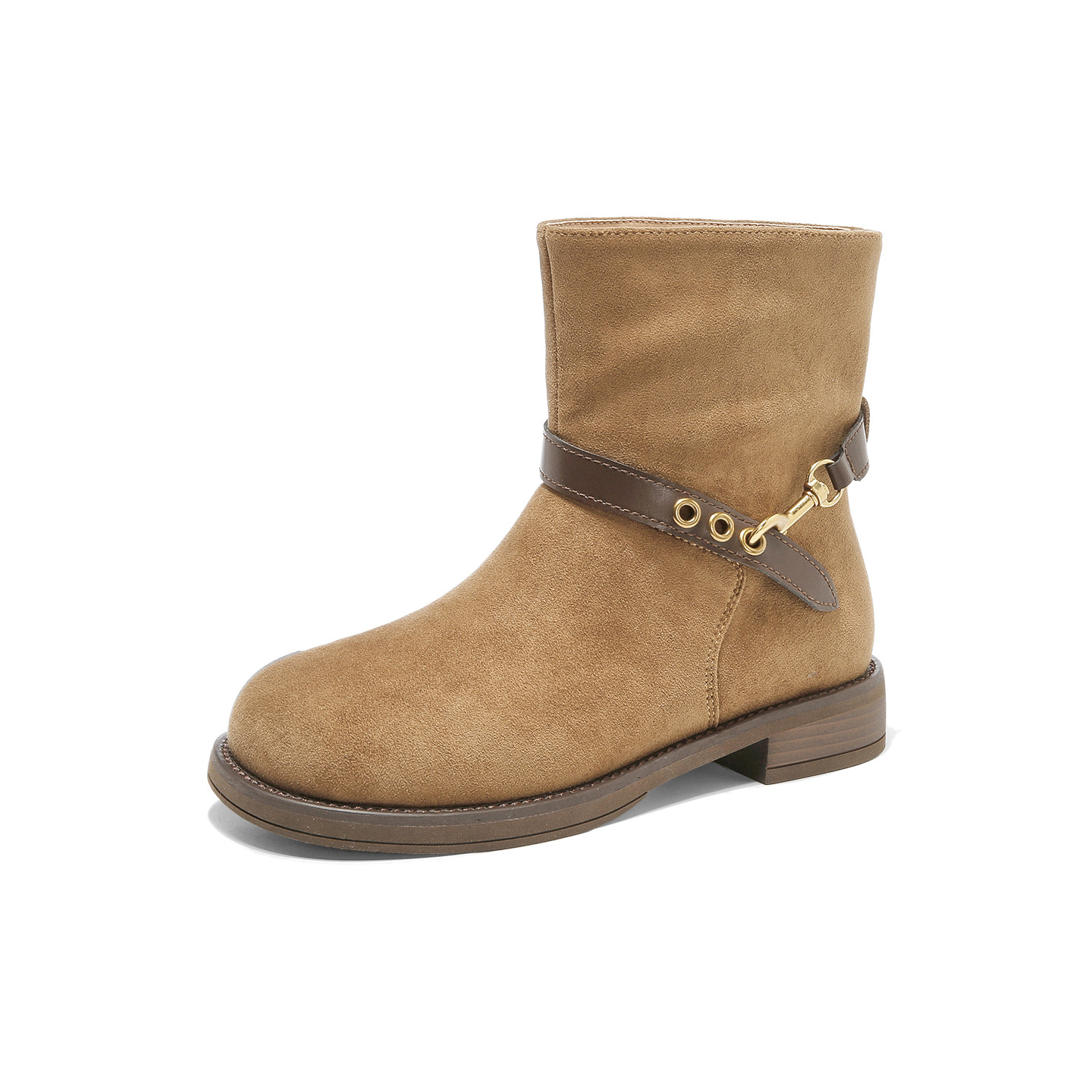 Augusto Lion Denmeillard botas cortas para mujeres 2026 nuevo otoño invierno botas de talón medio botas delgadas botas Martin botas image 5