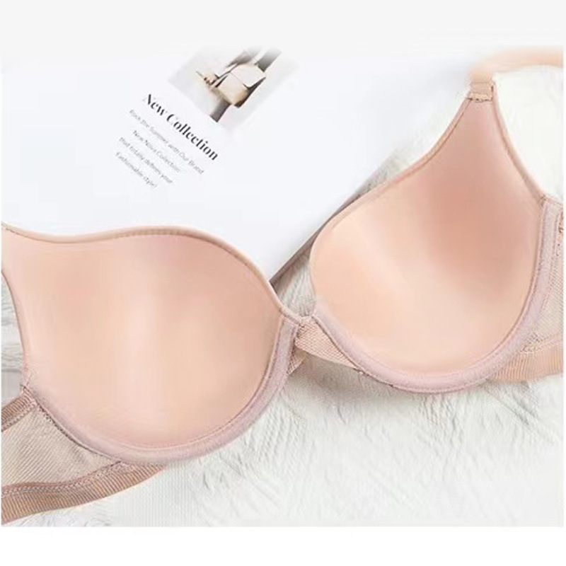 Fábrica de Shantou punto japonés ropa interior ligera y delgada no rastro de malla respirable para mujeres sujetador de verano