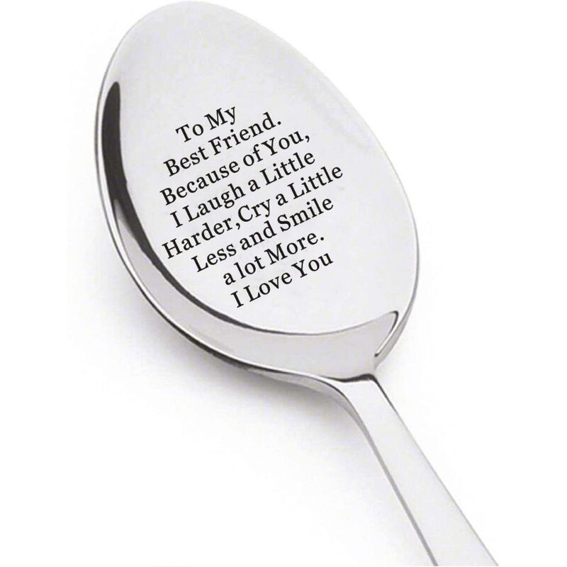 Cross-Border Exclusive Stainless Steel Coffee Spoon Friendship Gift for Best Friends Soul Sisters Spoon