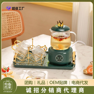 55 Degree Constant Temperature Health Pot Small Mini Office Water Kettle Multi-Functional Health Cup Tea Making Flower Teapot