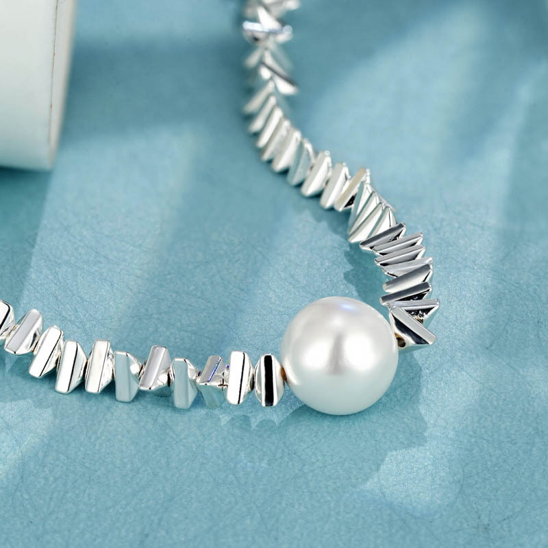 1 Piece Fashion Solid Color Titanium Steel Plating Inlaid Shell Pendant Necklace_colorza_3