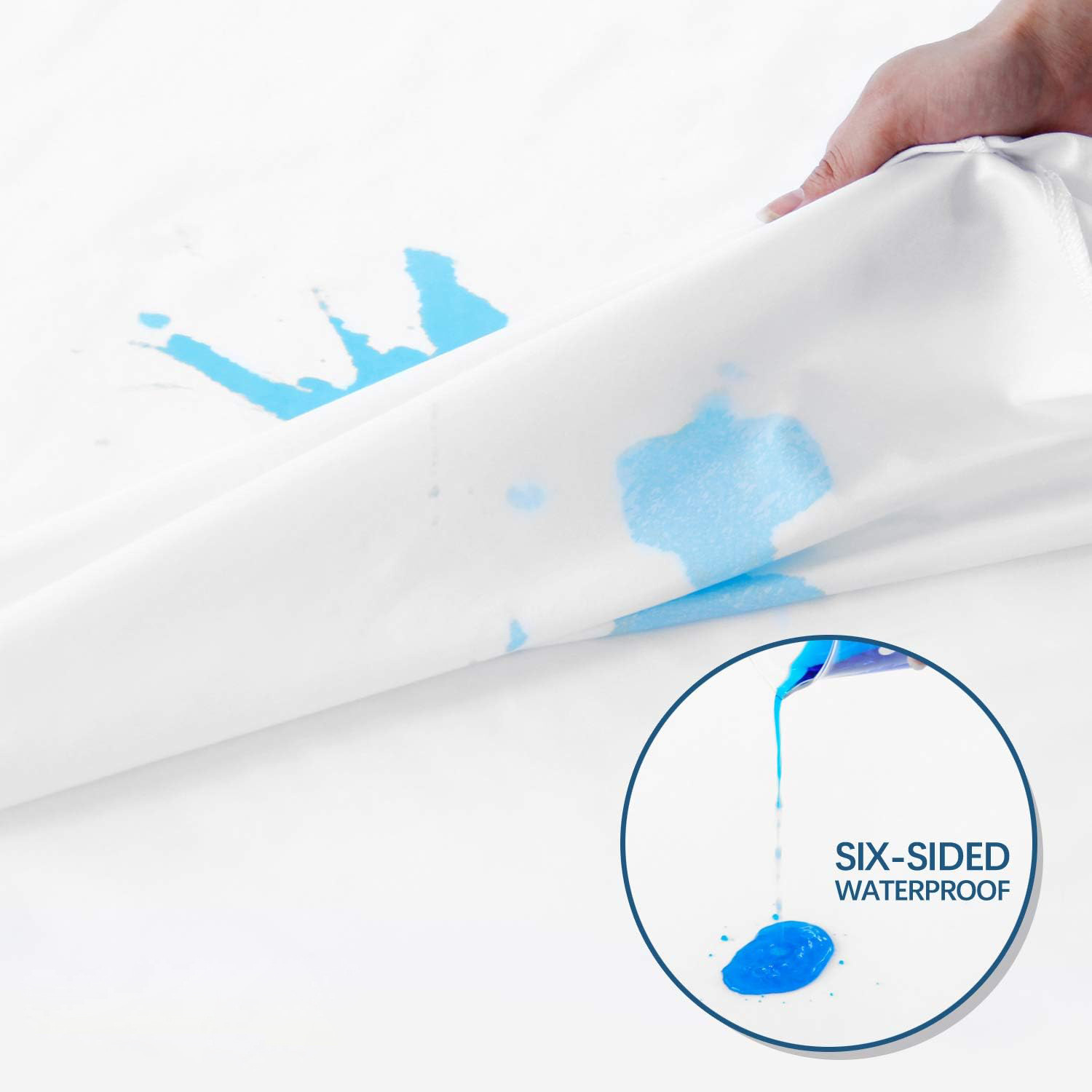 Cross-border Custom-made Six-sided Mattress Protector With Zipper Opening, Easy To Remove Clean, Waterproof And_voghion.com