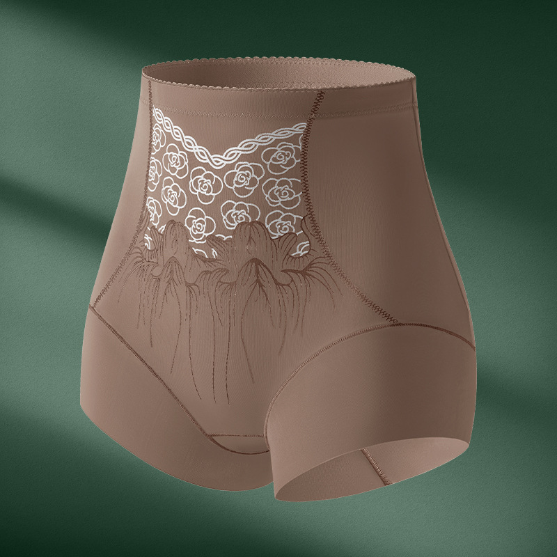 Panty Moldeador de Cintura Alta de Nailon, Control de Abdomen, Levanta Glúteos, Sin Costuras, para Uso Postparto image 9