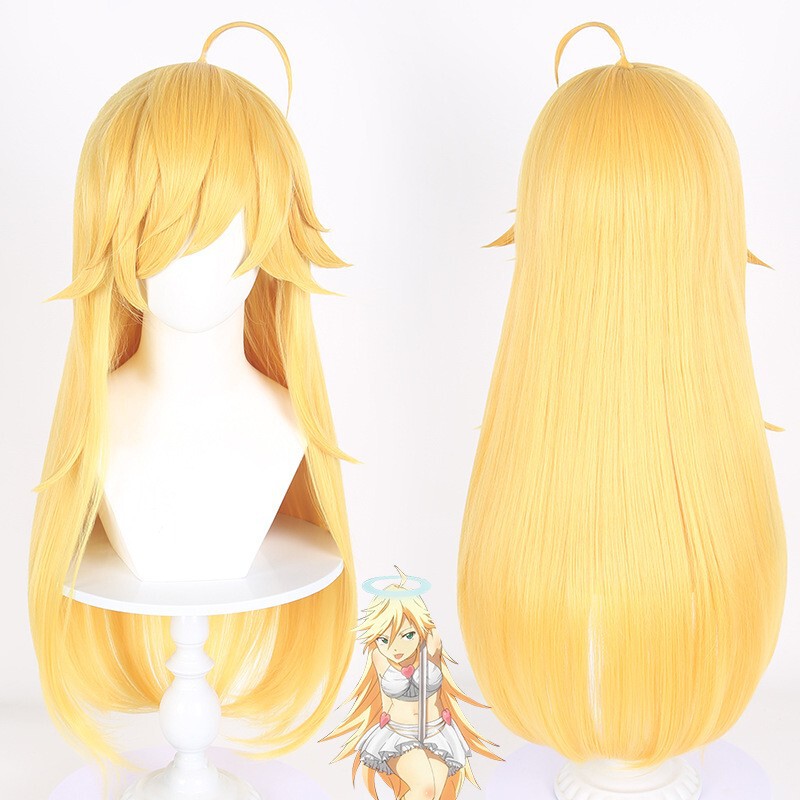 Lingqi Garter Belt Angel Stocking Stockings Panty Cosplay Wig Realistic Scalp Top