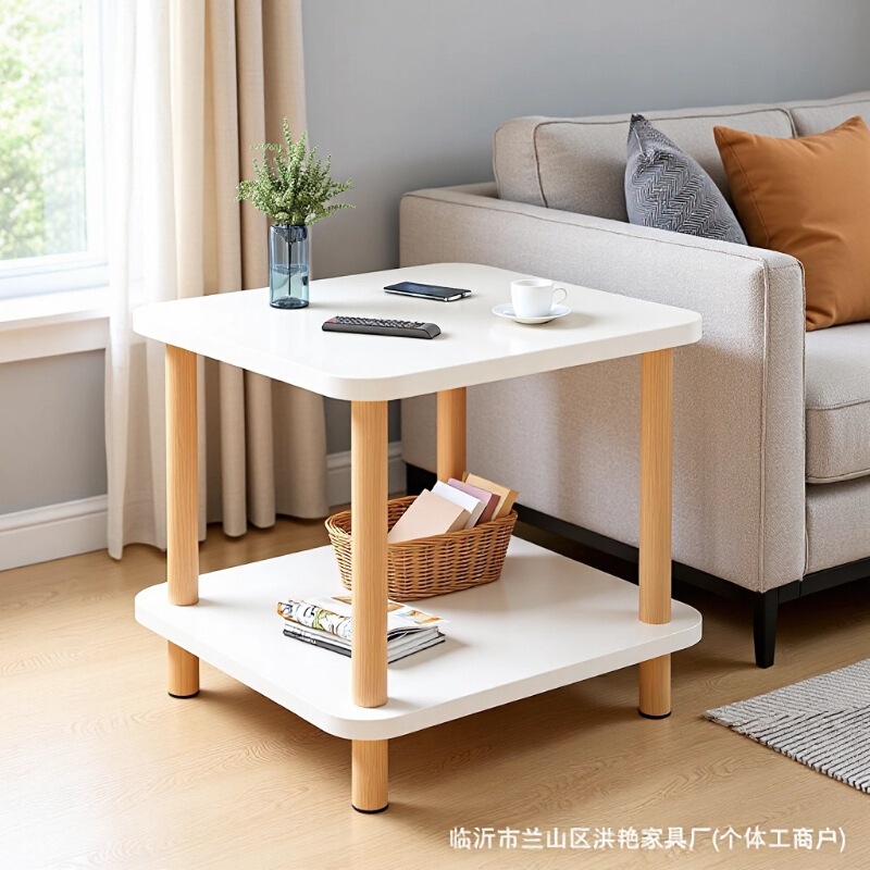 Sofa Side Table, Small Table, Simple Rectangular Coffee Table, Living Room Rental Home, Bedroom Bedside Table, Storage Rack