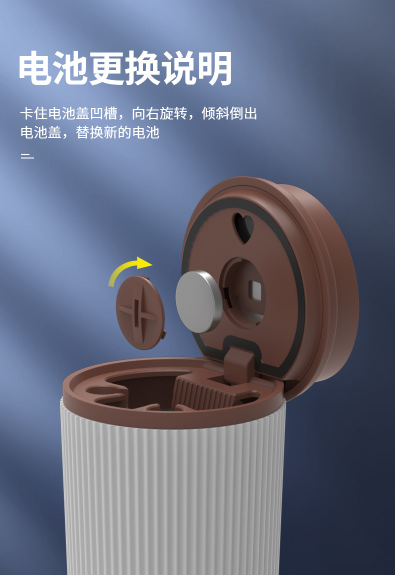 New Car Ashtray with Stainless Steel Liner Inside the Car, Anti-Fly Ash, High-End Led Light with Cover, Car Ashtray