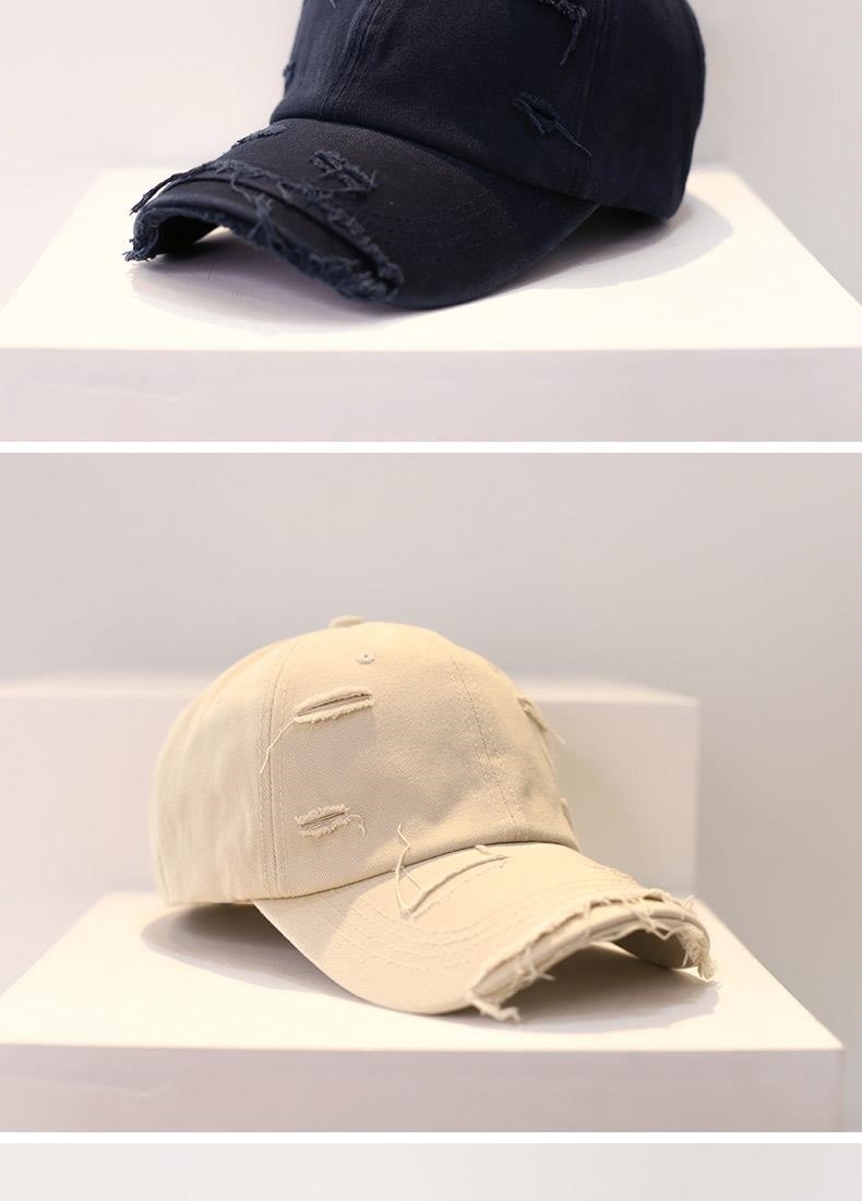 Unisex Streetwear Solid Color Curved Eaves Baseball Cap display picture 3
