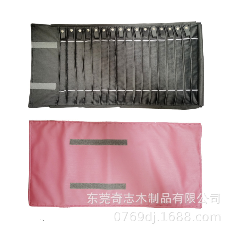 Nueva joyería collar anti-bobinado joyería rollo de almacenamiento bolsa exposición joyería portátil plegable bolsa collar pulsera bolsa de colección