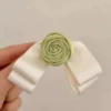 6054 Handmade Rose Hairpins-Minn Green