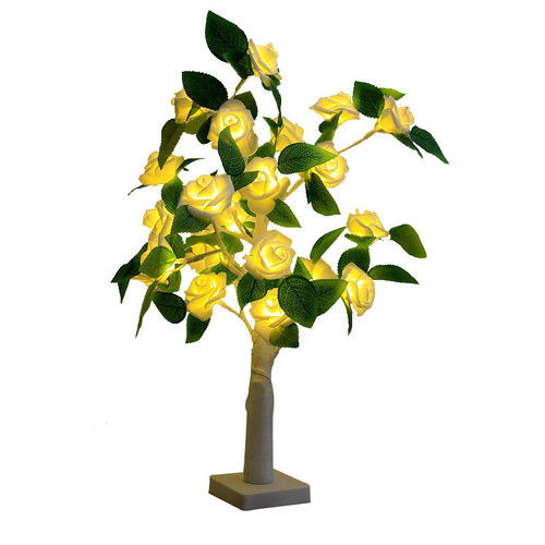 Tree Lamp LED Thanksgiving Valentine's Day Rose Decor Lamp Christmas Party Scene Decoration Shaped Lighting Tree